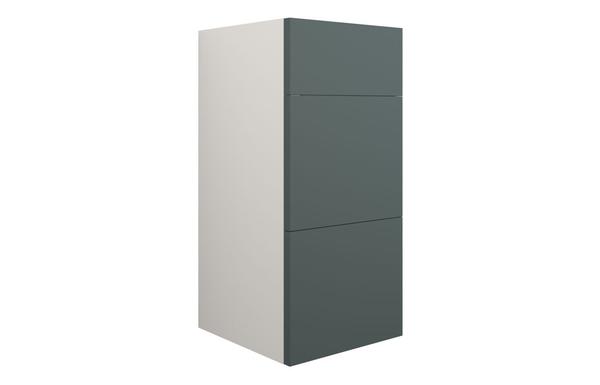 Eden 300mm Standard 3 Drawer Unit - Matt Green (Grey Cab)